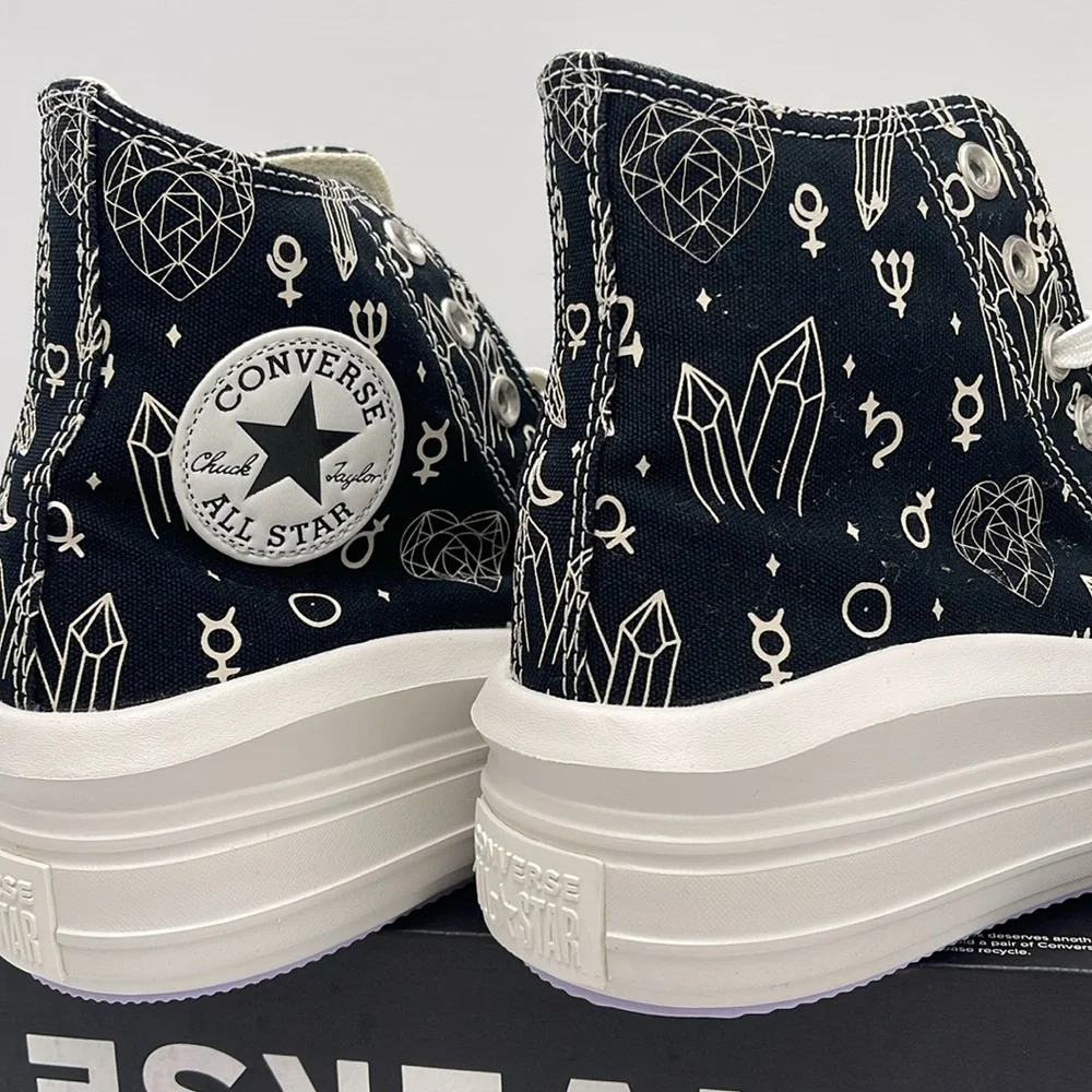 Converse WMNS CTAS MOVE HI
BLACK/NATURAL IVORY A03725C Platforms Sneakers - Picture 14 of 16